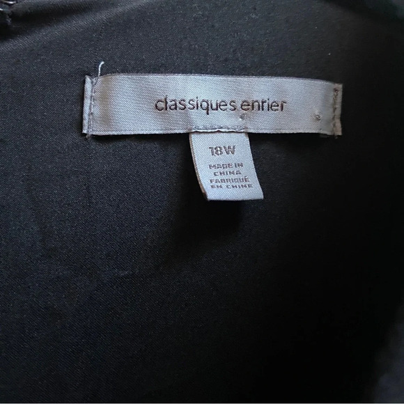 Classiques Entrier classic black sleeveless shift dress Sz 18W - Picture 7 of 11